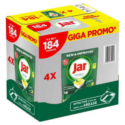 Jar Original All in 1, Kapsle na nádobí, Citrus 184 ks Jar Original All in 1, Kapsle na nádobí, Citrus 184 ks
