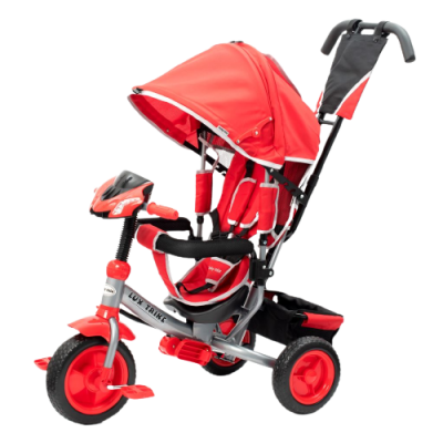 Baby Mix Dětská tříkolka s LED světly Lux Trike červená