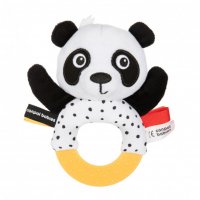 Canpol babies BabiesBoo Senzorická hračka Panda s kousátkem a chrastítkem