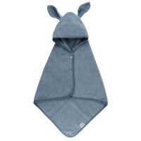 BIBS Kangaroo osuška s kapucí z BIO bavlny - Petrol