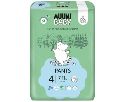 Muumi Baby Pants 4 Maxi 7-11 kg kalhotkové eko pleny 40 ks
