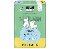 Muumi Baby Pants 6 Junior 12-20 kg kalhotkové eko pleny 52 ks