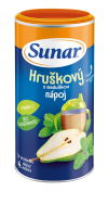 Sunar rozpustný nápoj hruškový s meduňkou 200 g