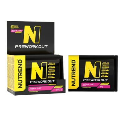 Nutrend N1 Pre - Workout tropical candy 10 x 17 g