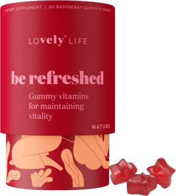 LOVELY LIFE Be refreshed gumové vitamíny pro udržení vitality 60 ks