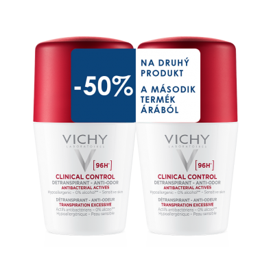 Vichy 96H Detranspirant proti zápachu DUO 2 x 50 ml