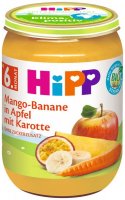 HiPP BIO Jablko s banánem, mangem a mrkví od 6. měsíce 190 g