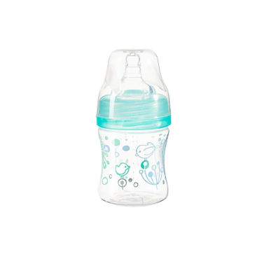 BabyOno Láhev antikoliková Klasik mint 0m+ 120 ml