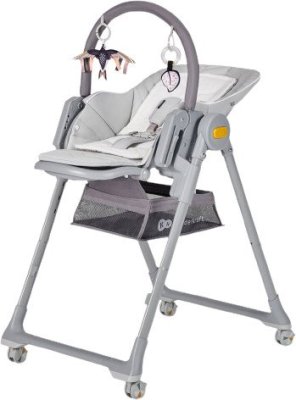 Kinderkraft Židlička jídelní Lastree Grey, Premium