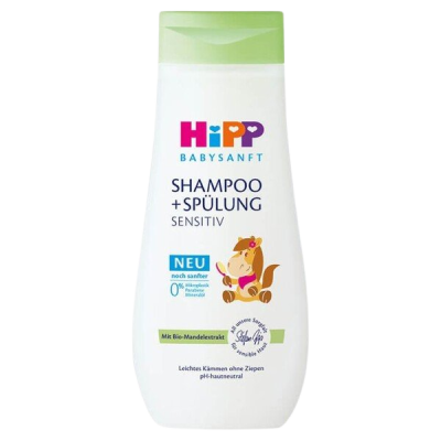 Hipp Babysanft Dětský šampon s kondicionérem koník 200 ml