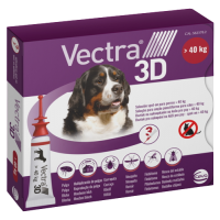 VECTRA 3D spot-on pro psy XL (> 40 kg), 3 pipety