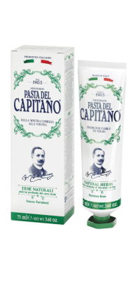 Pasta del capitano 1905 natural herbs - premium zubní pasta bylinná s mikrogranulemi 75 ml