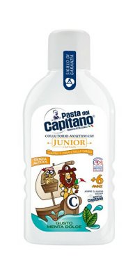 Pasta del capitano Juniorcaptain gusto menta dolce - dětská ústní voda s mátou +6 let, 400 ml