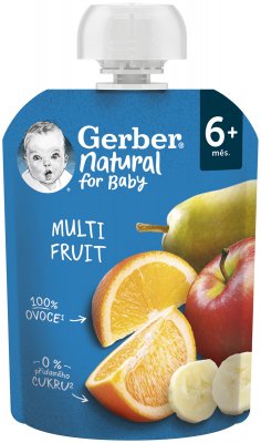 Gerber Natural kapsička multifruit 90 g