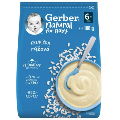 Gerber Natural rýžová krupička 180 g