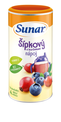 Sunar rozpustný nápoj šípkový s borůvkami 200 g