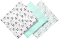 BabyOno Plenky bambusové mint 3 ks