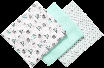 BabyOno Plenky bambusové mint 3 ks