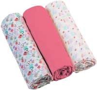 BabyOno Plenky mušelínové Super soft růžové 3 ks