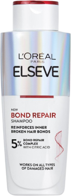 L'Oréal Paris Elseve Bond Repair regenerační šampón s kyselinou citronovou, pro všechny typy poškozených vlasů, 200 ml