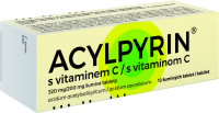 Acylpyrin s vitaminem C 320mg/200mg 12 šumivých tablet