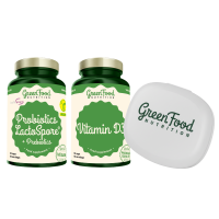 GreenFood Nutrition Probiotics Lactospore® + Prebiotics +Vitamin D3 2 ks