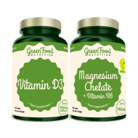 GreenFood Nutrition Magnesium Chelate + Vitamin D3 2 ks