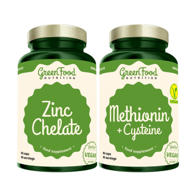 GreenFood Nutrition Methionin + Cysteine + Zinc Chelate 2 ks