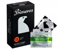 Primeros Black Hawk kondomy černé barvy 12 ks