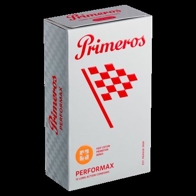 Primeros Performax kondomy pro dlouhotrvající vzrušení 12 ks