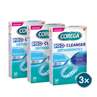 Corega čisticí tablety Pro Cleanser Orthodontics 3 x 30 tablet