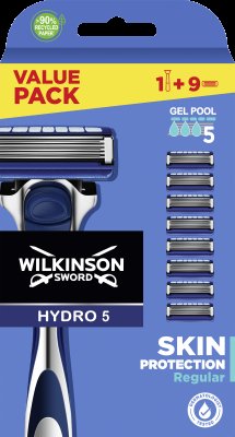Wilkinson Hydro 5 Protection XXL Strojek + náhradní hlavice 9 ks