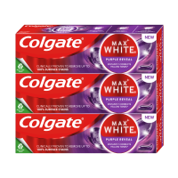 Colgate Max White Purple Reveal bělicí zubní pasta 3 x 75 ml