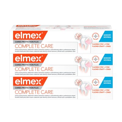 Elmex Caries Plus Complete Protection zubní pasta 3 x 75 ml