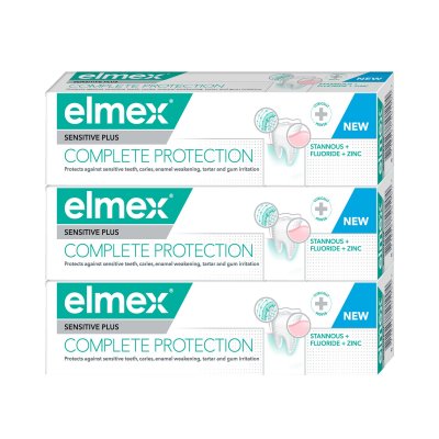 Elmex Sensitive Plus Complete Protection zubní pasta 3 x 75 ml