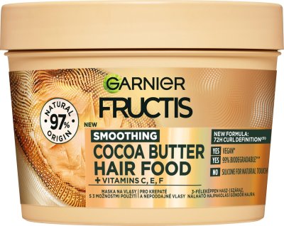 Garnier Fructis Hair Food Cocoa Butter uhlazující maska pro nepoddajné, slabé vlasy 400 ml
