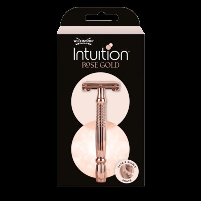 Wilkinson Intuition Double Edge Rose Gold Razor Dámský kovový strojek Classic + žiletky 10 ks