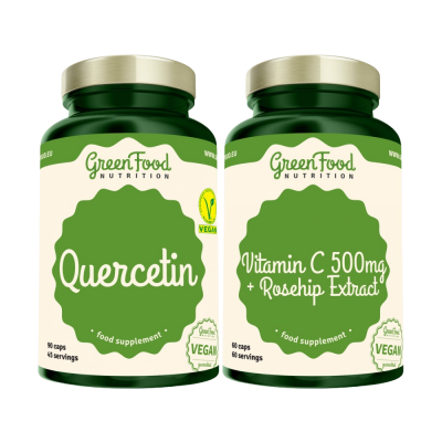 GreenFood Nutrition Quercetin +Vitamin C 500mg 2 ks