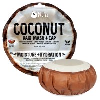Bear Fruits Coconut Moisture Hydration Vlasová maska + čepice na vlasy 20 ml