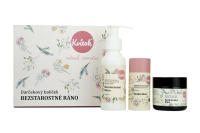 Kvitok Dárkový kosmetický balíček Bezstarostné ráno - luxusní dárek pro ženuDárkový kosmetický balíček Bezstarostné ráno - luxu 3 ks