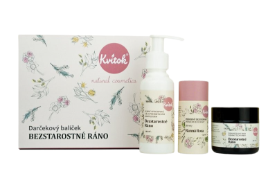 Kvitok Dárkový kosmetický balíček Bezstarostné ráno - luxusní dárek pro ženuDárkový kosmetický balíček Bezstarostné ráno - luxu 3 ks