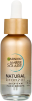 Garnier Ambre Solaire Natural Bronzer Samoopalovací kapky na obličej, 30 ml