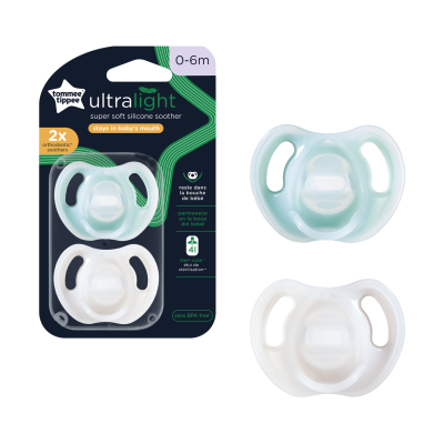 Tommee Tippee CTN Dudlík Ultra-light 0-6m 2 ks