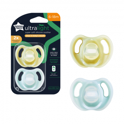 Tommee Tippee CTN Dudlík Ultra-light 6-18m 2 ks