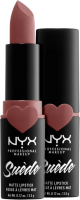 NYX Professional Makeup Suede Matte Lipstick matná rtěnka - odstín Brunch Me 3,5 g