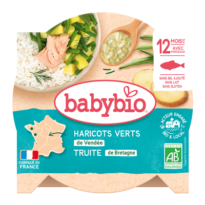 Babybio zelenina se pstruhem a špetkou kopru 230 g