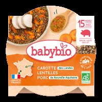 Babybio vepřové maso s čočkou 260 g