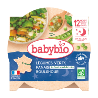 Babybio zelená zelenina, pastinák a boulghour 230 g