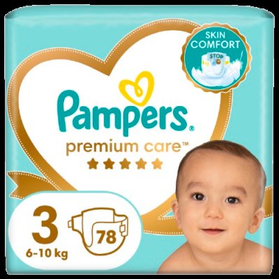 Pampers Pampers Premium Care plenky vel. 3, 6-10 kg, 78 ks