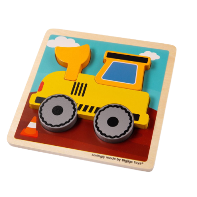 Bigjigs Toys Vkládací puzzle Bagr